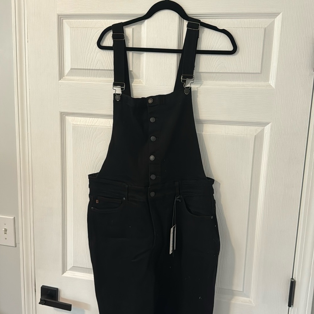 Black Judy Blue stretch Jean Overalls